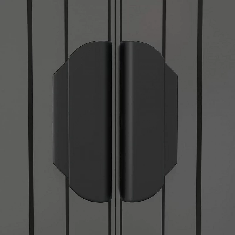 Capanno Da Giardino Grigio Chiaro 192x357x223cm Acciaio Zincato 7 Capanno Da Giardino Grigio Chiaro 192x357x223cm Acciaio Zincato - immagine 7