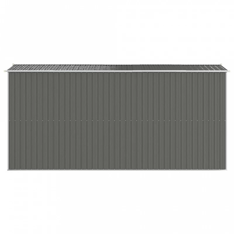 Capanno Da Giardino Grigio Chiaro 192x440x223cm Acciaio Zincato 5 Capanno Da Giardino Grigio Chiaro 192x440x223cm Acciaio Zincato - immagine 5