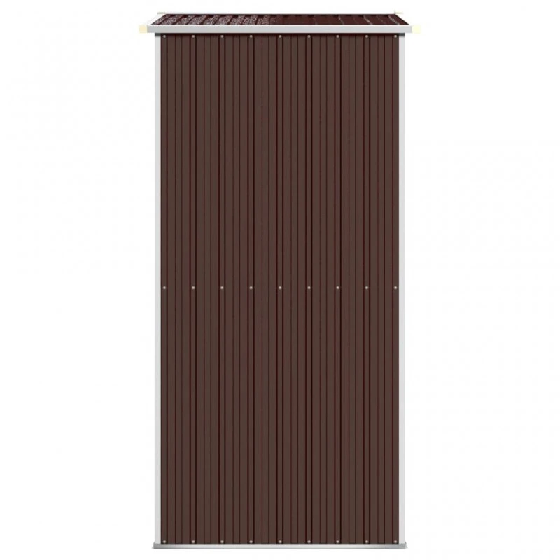Capanno Da Giardino Marrone Scuro 192x108x223cm Acciaio Zincato 4 Capanno Da Giardino Marrone Scuro 192x108x223cm Acciaio Zincato - immagine 4