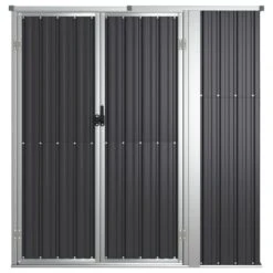 Capanno Per Attrezzi Antracite 161x89x161 Cm Acciaio Zincato 9 Capanno Per Attrezzi Antracite 161x89x161 Cm Acciaio Zincato -Garden Home capanno per attrezzi antracite 161x89x161 cm acciaio zincato 2