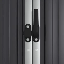 Capanno Per Attrezzi Antracite 161x89x161 Cm Acciaio Zincato 12 Capanno Per Attrezzi Antracite 161x89x161 Cm Acciaio Zincato -Garden Home capanno per attrezzi antracite 161x89x161 cm acciaio zincato 5