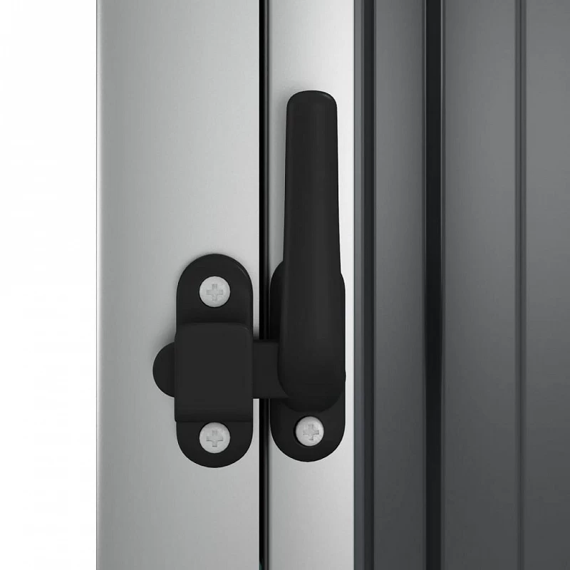 Capanno Per Attrezzi Antracite 88x89x161 Cm Acciaio Zincato 7 Capanno Per Attrezzi Antracite 88x89x161 Cm Acciaio Zincato - immagine 7