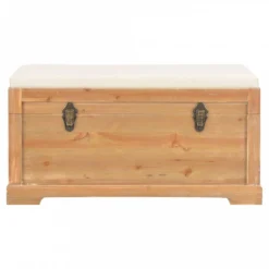 Cassapanca Con Cuscino 80x40x40 Cm MDF -Garden Home cassapanca con cuscino 80x40x40 cm mdf 2