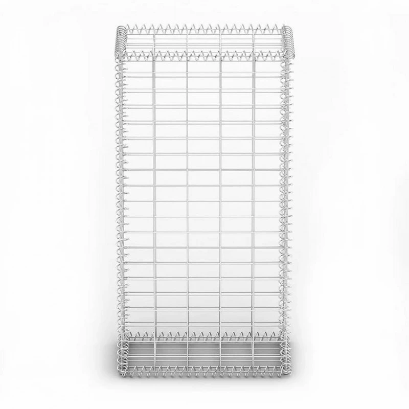 Cesto Gabbione Con Coperchio In Filo Zincato 100 X 50 X 30 Cm 2 Cesto Gabbione Con Coperchio In Filo Zincato 100 X 50 X 30 Cm - immagine 2