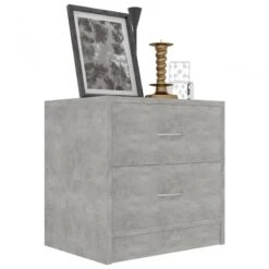 Comodini 2 Pz Grigio Calcestruzzo 40x30x40 Cm In Truciolato 9 Comodini 2 Pz Grigio Calcestruzzo 40x30x40 Cm In Truciolato -Garden Home comodini 2 pz grigio calcestruzzo 40x30x40 cm in truciolato 2