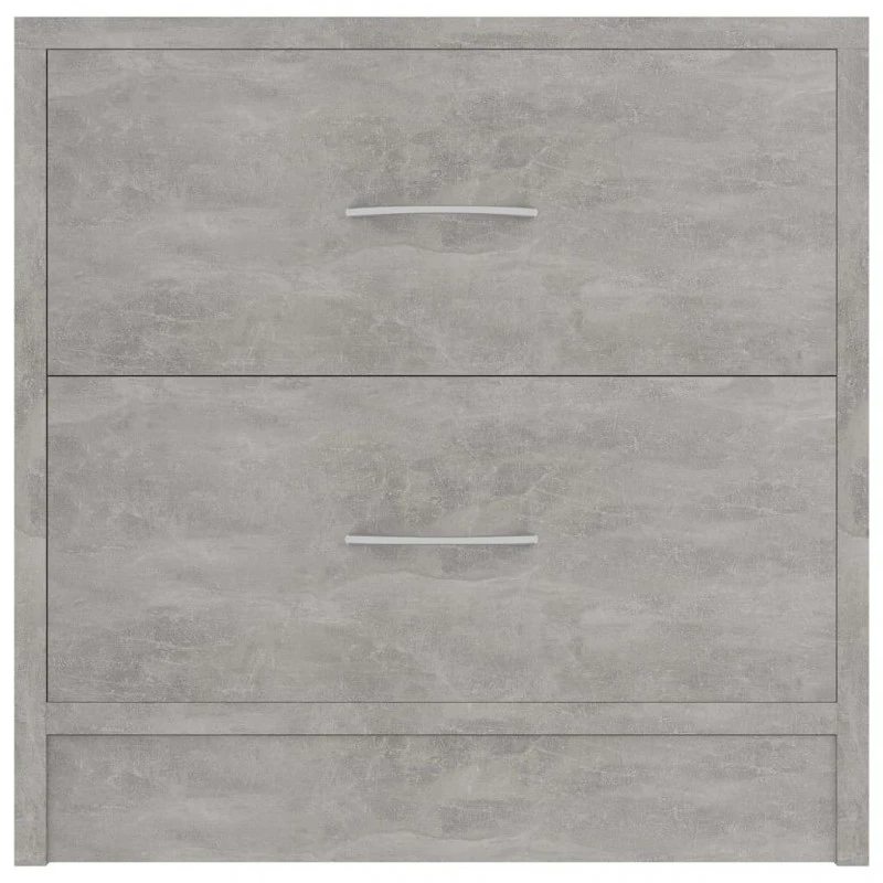 Comodini 2 Pz Grigio Calcestruzzo 40x30x40 Cm In Truciolato 5 Comodini 2 Pz Grigio Calcestruzzo 40x30x40 Cm In Truciolato - immagine 5