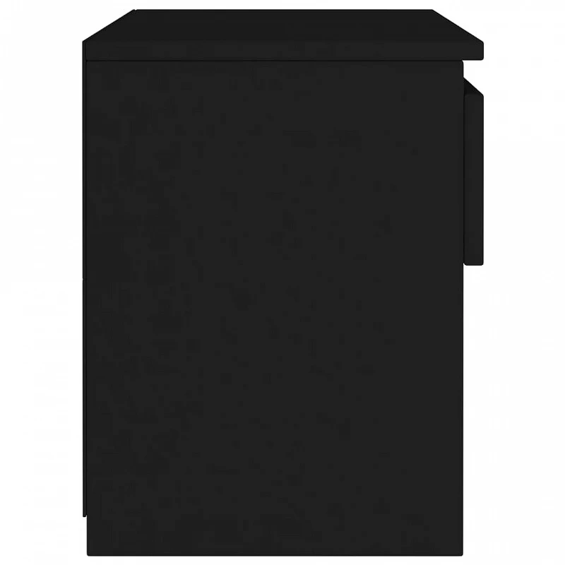Comodini 2 Pz Nero 40x30x39 Cm In Truciolato 6 Comodini 2 Pz Nero 40x30x39 Cm In Truciolato - immagine 6