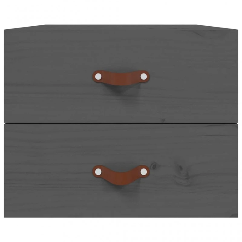 Comodini A Muro 2 Pz Grigio 50x36x40 Cm 6 Comodini A Muro 2 Pz Grigio 50x36x40 Cm - immagine 6