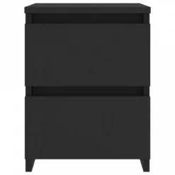 Comodini Neri 2 Pz 30x30x40 Cm In Truciolato -Garden Home comodini neri 2 pz 30x30x40 cm in truciolato 4