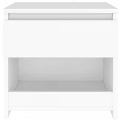 Comodino Bianco 40x30x39 Cm In Legno Ingegnerizzato -Garden Home comodino bianco 40x30x39 cm in legno ingegnerizzato 3