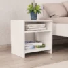 Comodino Bianco 40x30x40 Cm Legno Ingegnerizzato -Garden Home comodino bianco 40x30x40 cm legno ingegnerizzato