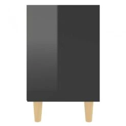 Comodino Con Gambe In Legno Massello Nero Lucido 40x35x50 Cm 10 Comodino Con Gambe In Legno Massello Nero Lucido 40x35x50 Cm -Garden Home comodino con gambe in legno massello nero lucido 40x35x50 cm 4