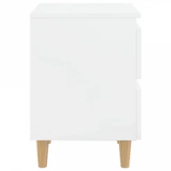 Comodino Gambe In Pino Massello 2 Pz Bianco Laccato 40x35x50 Cm -Garden Home comodino gambe in pino massello 2 pz bianco laccato 40x35x50 cm 4