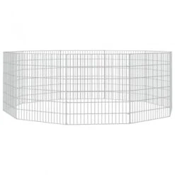 Conigliera Con 10 Pannelli 54x60 Cm Ferro Zincato -Garden Home conigliera con 10 pannelli 54x60 cm ferro zincato 3