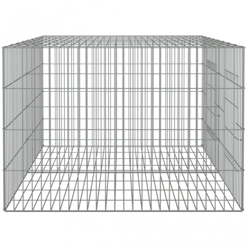 Conigliera Con 2 Pannelli 110x79x54 Cm Ferro Zincato 5 Conigliera Con 2 Pannelli 110x79x54 Cm Ferro Zincato - immagine 5