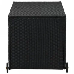 Contenitore Da Giardino Nero 120x65x61 Cm In Polyrattan -Garden Home contenitore da giardino nero 120x65x61 cm in polyrattan 2