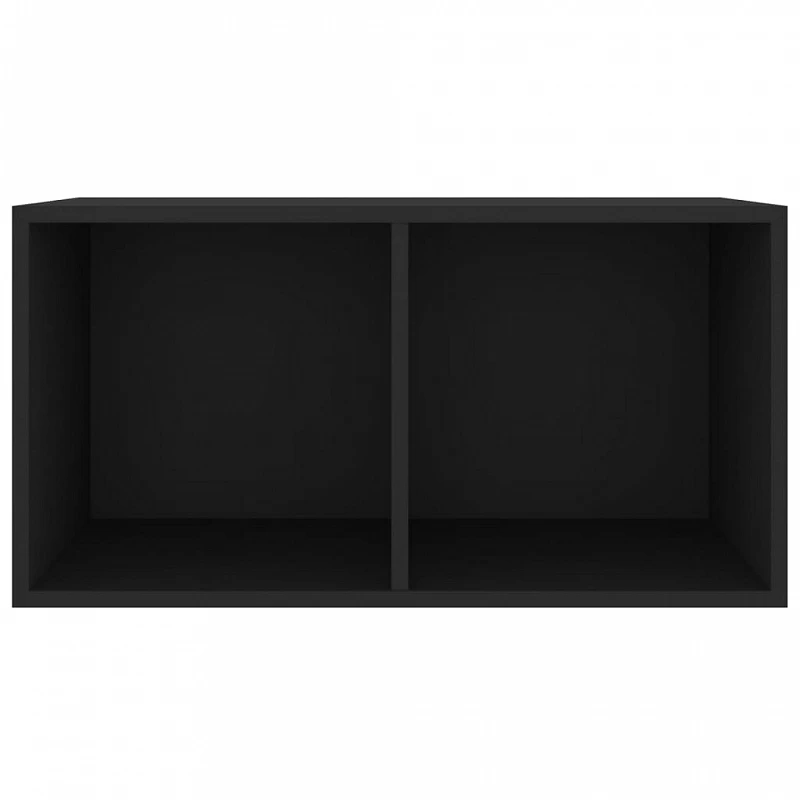 Contenitore Per Vinili Nero 71x34x36 Cm In Legno Multistrato 3 Contenitore Per Vinili Nero 71x34x36 Cm In Legno Multistrato - immagine 3