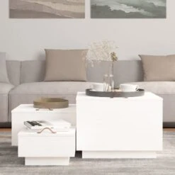 Contenitori Con Coperchi 3 Pz Bianchi In Legno Massello Di Pino 12 Contenitori Con Coperchi 3 Pz Bianchi In Legno Massello Di Pino -Garden Home contenitori con coperchi 3 pz bianchi in legno massello di pino 2