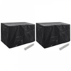 Coperture Arredi Giardino 2 Pz 8 Occhielli 140x70x90 Cm