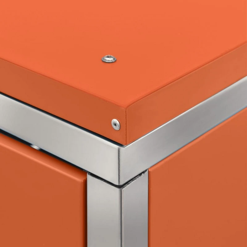 Copribidone Per Spazzatura Singolo 69x77,5x115 Cm Acciaio Inox 9 Copribidone Per Spazzatura Singolo 69x77,5x115 Cm Acciaio Inox - immagine 9