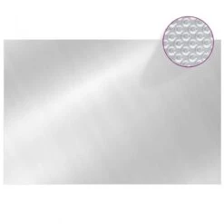 Copripiscina Rettangolare 600x400 Cm In PE Argento -Garden Home copripiscina rettangolare 600x400 cm in pe argento 2