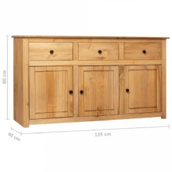 Credenza 135x40x80 Cm In Legno Massello Di Pino Panama Range 19 Credenza 135x40x80 Cm In Legno Massello Di Pino Panama Range -Garden Home credenza 135x40x80 cm in legno massello di pino panama range 9