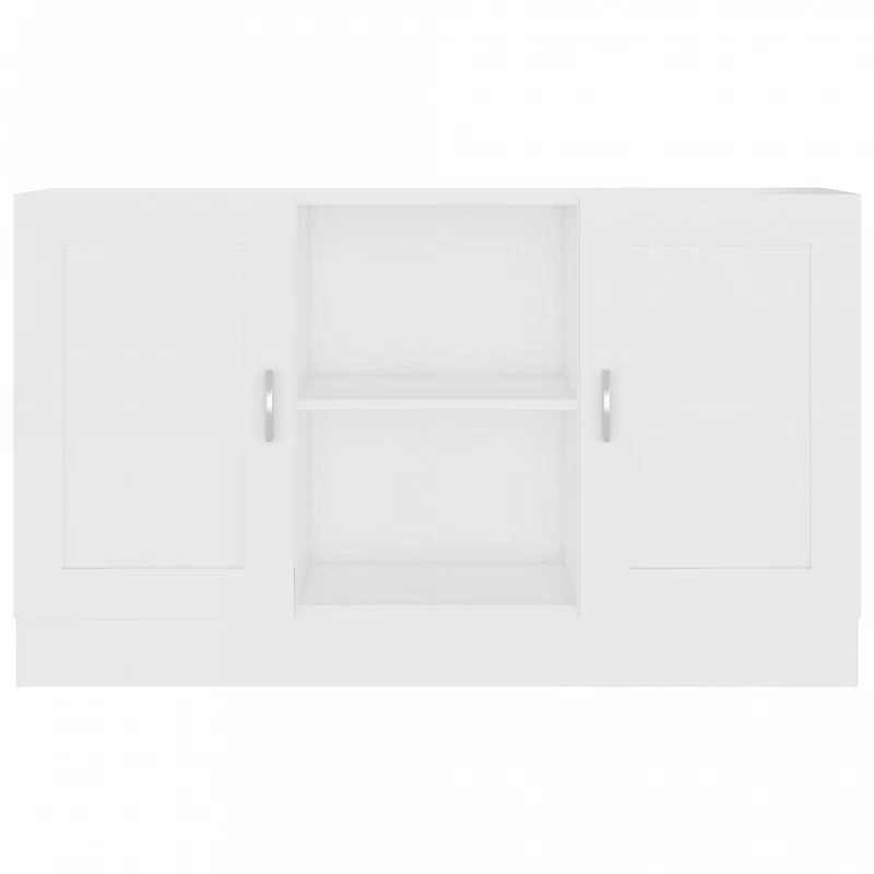 Credenza Bianca 120x30,5x70 Cm In Legno Multistrato 5 Credenza Bianca 120x30,5x70 Cm In Legno Multistrato - immagine 5