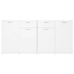 Credenza Bianca 160x36x75 Cm In Truciolato -Garden Home credenza bianca 160x36x75 cm in truciolato 5