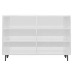 Credenza Bianco Lucido 103,5x35x70 Cm In Truciolato -Garden Home credenza bianco lucido 1035x35x70 cm in truciolato 2