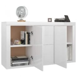 Credenza Bianco Lucido 120x36x69 Cm In Truciolato 11 Credenza Bianco Lucido 120x36x69 Cm In Truciolato -Garden Home credenza bianco lucido 120x36x69 cm in truciolato 3