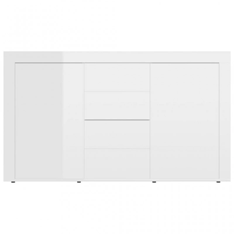 Credenza Bianco Lucido 120x36x69 Cm In Truciolato 6 Credenza Bianco Lucido 120x36x69 Cm In Truciolato - immagine 6