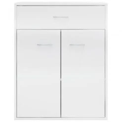 Credenza Bianco Lucido 60x30x75 Cm In Truciolato -Garden Home credenza bianco lucido 60x30x75 cm in truciolato 5