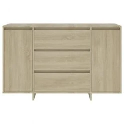 Credenza Con 3 Cassetti Rovere Sonoma 120x41x75cm In Truciolato -Garden Home credenza con 3 cassetti rovere sonoma 120x41x75cm in truciolato 4