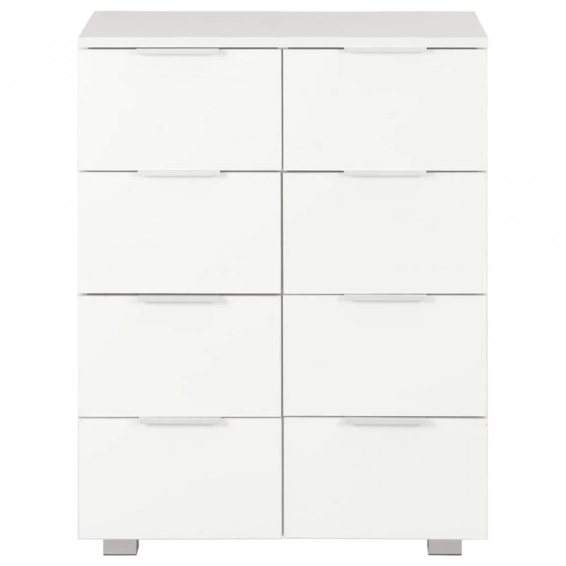 Credenza Con Finitura Lucida Bianca 60x35x80 Cm In Truciolato 3 Credenza Con Finitura Lucida Bianca 60x35x80 Cm In Truciolato - immagine 3