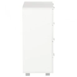 Credenza Con Finitura Lucida Bianca 60x35x80 Cm In Truciolato 12 Credenza Con Finitura Lucida Bianca 60x35x80 Cm In Truciolato -Garden Home credenza con finitura lucida bianca 60x35x80 cm in truciolato 3