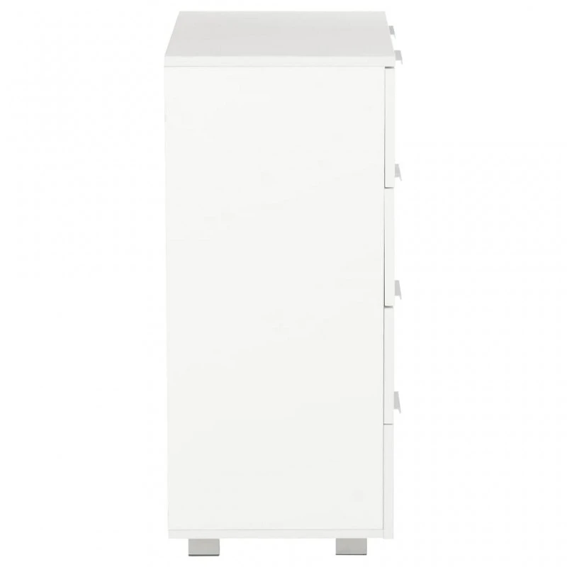 Credenza Con Finitura Lucida Bianca 60x35x80 Cm In Truciolato 4 Credenza Con Finitura Lucida Bianca 60x35x80 Cm In Truciolato - immagine 4