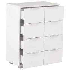 Credenza Con Finitura Lucida Bianca 60x35x80 Cm In Truciolato 14 Credenza Con Finitura Lucida Bianca 60x35x80 Cm In Truciolato -Garden Home credenza con finitura lucida bianca 60x35x80 cm in truciolato 5