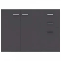 Credenza Grigia 105x30x75 Cm In Truciolato -Garden Home credenza grigia 105x30x75 cm in truciolato 5