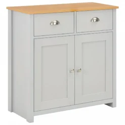 Credenza Grigia 79x35x81 Cm