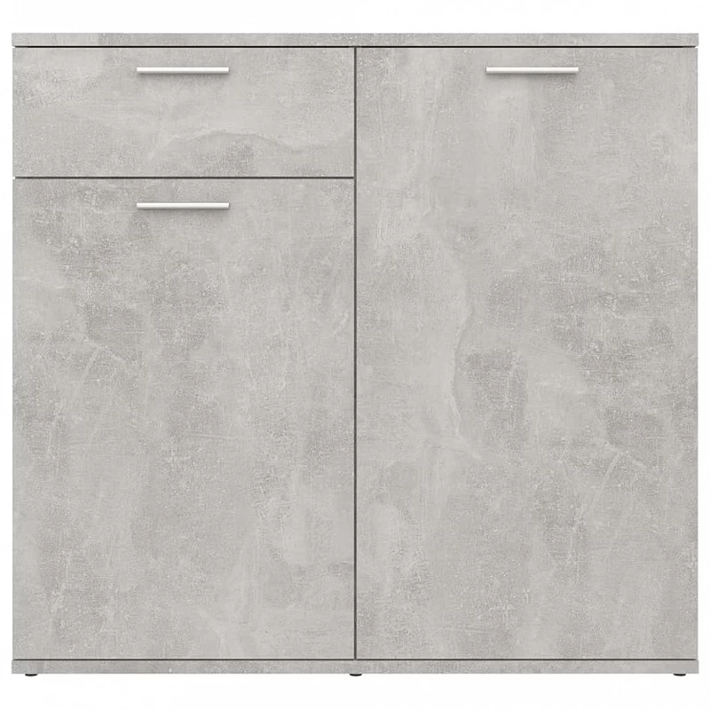 Credenza Grigio Cemento 80x36x75 Cm In Truciolato 6 Credenza Grigio Cemento 80x36x75 Cm In Truciolato - immagine 6