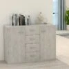 Credenza Grigio Cemento 88x30x65 Cm In Truciolato