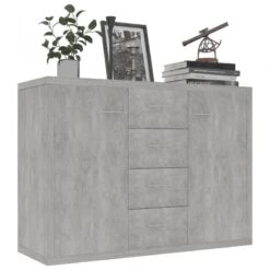 Credenza Grigio Cemento 88x30x65 Cm In Truciolato 8 Credenza Grigio Cemento 88x30x65 Cm In Truciolato -Garden Home credenza grigio cemento 88x30x65 cm in truciolato 2