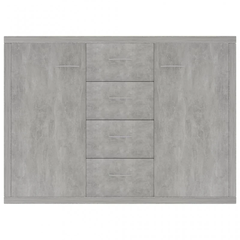 Credenza Grigio Cemento 88x30x65 Cm In Truciolato 4 Credenza Grigio Cemento 88x30x65 Cm In Truciolato - immagine 4