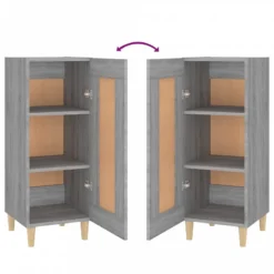 Credenza Grigio Sonoma 34,5x34x90 Cm In Legno Multistrato 16 Credenza Grigio Sonoma 34,5x34x90 Cm In Legno Multistrato -Garden Home credenza grigio sonoma 345x34x90 cm in legno multistrato 7