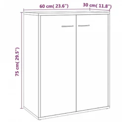 Credenza Rovere Fumo 60x30x75 Cm In Legno Multistrato 15 Credenza Rovere Fumo 60x30x75 Cm In Legno Multistrato -Garden Home credenza rovere fumo 60x30x75 cm in legno multistrato 7