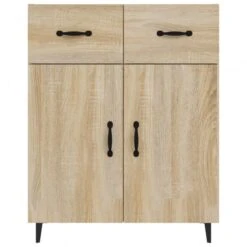 Credenza Rovere Sonoma 69,5x34x90 Cm In Legno Multistrato -Garden Home credenza rovere sonoma 695x34x90 cm in legno multistrato 4