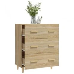 Credenza Rovere Sonoma 70x34x90 Cm In Legno Multistrato -Garden Home credenza rovere sonoma 70x34x90 cm in legno multistrato 6