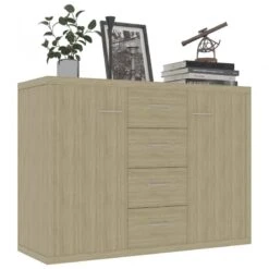 Credenza Rovere Sonoma 88x30x65 Cm In Truciolato -Garden Home credenza rovere sonoma 88x30x65 cm in truciolato 2