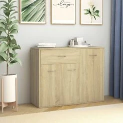 Credenza Rovere Sonoma 88x30x70 Cm In Truciolato