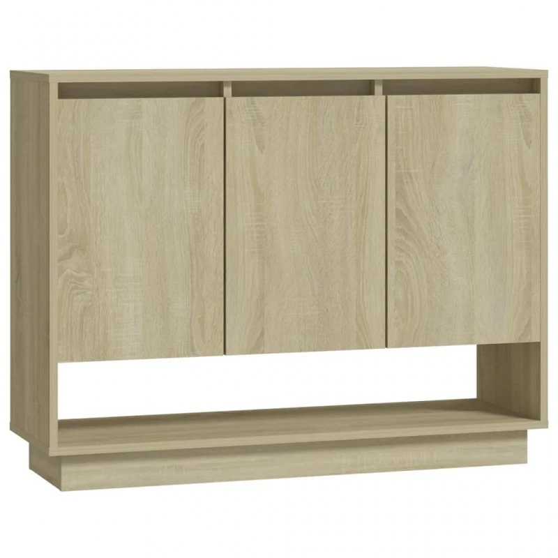 Credenza Rovere Sonoma 97x31x75 Cm In Truciolato 2 Credenza Rovere Sonoma 97x31x75 Cm In Truciolato - immagine 2